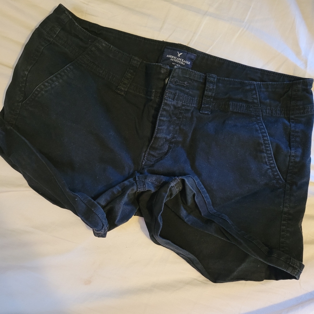 Black booty shorts